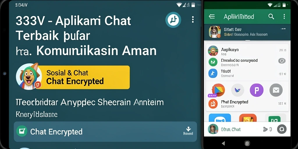 Antarmuka menawan dengan fungsi Chat Encrypted yang aman.