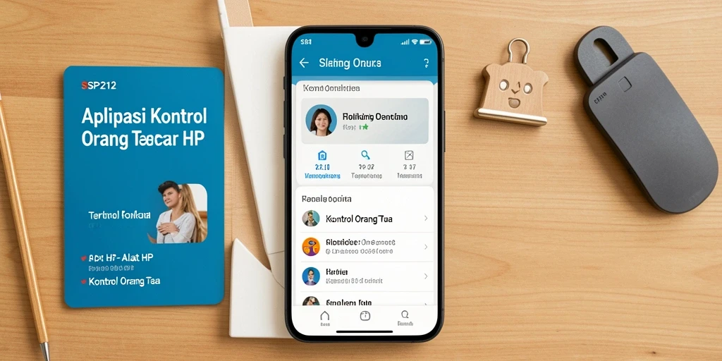 Antarmuka SP212 yang menampilkan fitur kontrol orang tua dengan jelas.