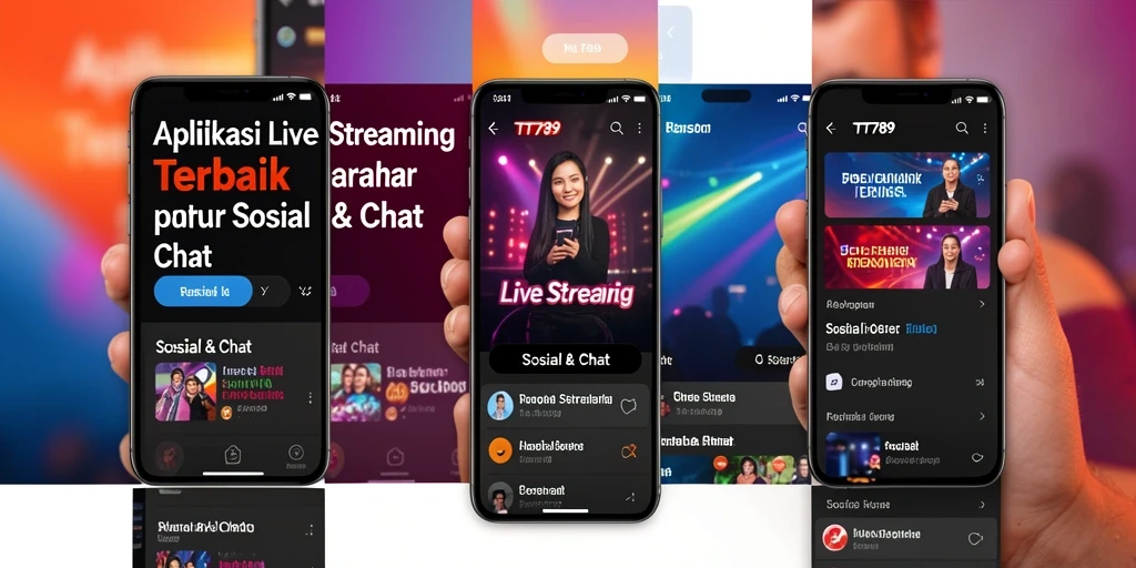 Antarmuka Live Streaming interaktif dari aplikasi TT789.