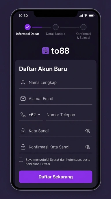 Buat Akun Baru to88 dengan Mudah dan Cepat